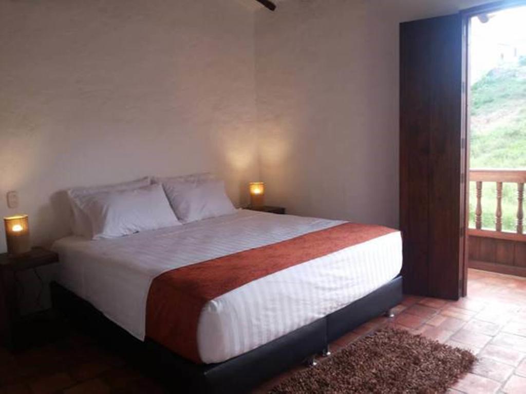 Casona Chara Otel Barichara Oda fotoğraf
